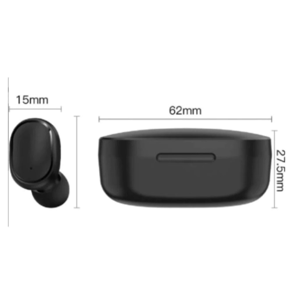 Fone De Ouvido Sem Fio E6s Bluetooth 5.0 Tws Preto