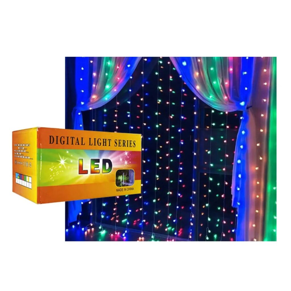Cortina Led Multicolor C/320 Luzes 3x2mt
