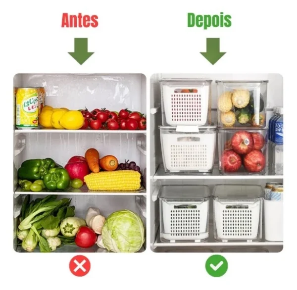 Kit 3 Potes Herméticos – Tampa com Trava, Ideal para Alimentos - Imagem 4