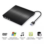 Gravador e Leitor de DVD Externo USB 3.0 - Portátil para PC e Notebook