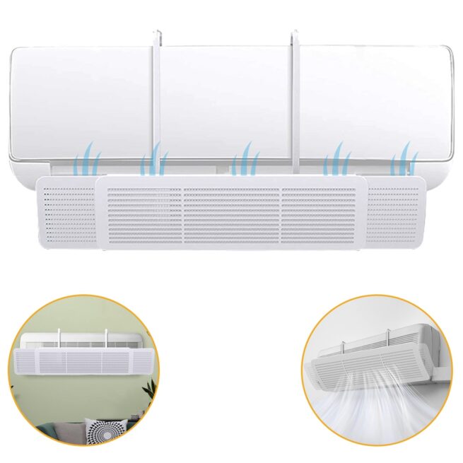 Defletor Universal Ajustável para Ar Condicionado Split – Direcione o Fluxo de Ar
