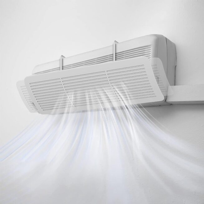 Defletor Universal Ajustável para Ar Condicionado Split – Direcione o Fluxo de Ar