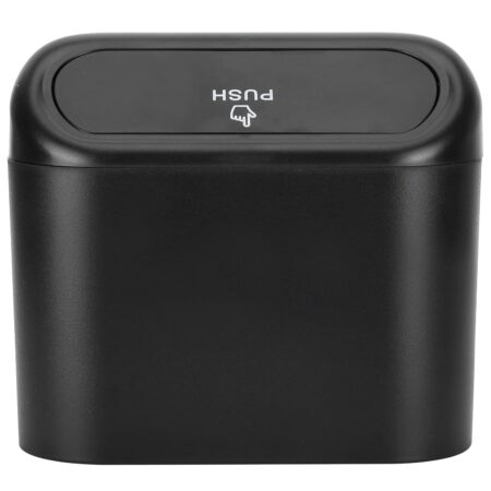 Lixeira para Carro com Tampa Basculante - Compacta e Portátil