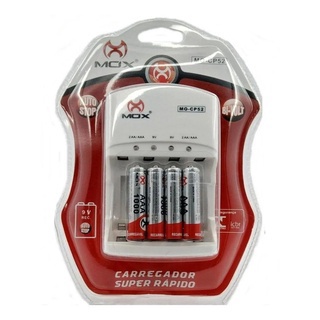 Carregador de Pilhas AAA MOX MO-CP52