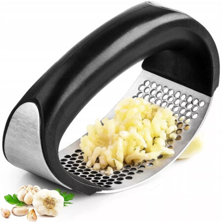 Espremedor Amassador de Alho em Aço Inox com Cabo Ergonômico