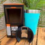 Copo Térmico Inox Personalizado 473 ml com Tampa e Abridor – Verde Água – Moderno e Funcional