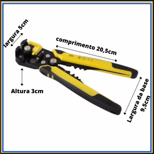 Alicate Crimpador 3 em 1 com Corte e Decapagem CB2776