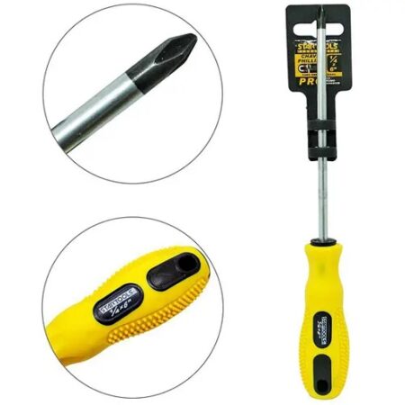 Chave Phillips 1/4" x 6" x 6mm Cabo Emborrachado AR0013