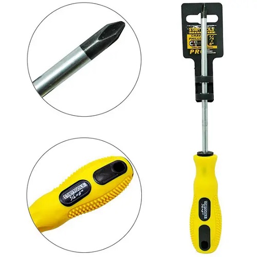 Chave Phillips 1/4" x 6" x 6mm Cabo Emborrachado AR0013