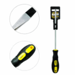 Chave Fenda 1/4" x 8" x 6mm Cabo Emborrachado AR0018