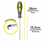 Chave Fenda 1/4" x 6" x 6mm AR0017