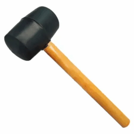 Martelo de Borracha com Cabo de Madeira 80mm – Modelo ARC3136 – Resistência e Conforto