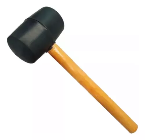 Martelo de Borracha com Cabo de Madeira 80mm – Modelo ARC3136 – Resistência e Conforto