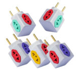 Adaptador de Tomada em Cubo - 2 Pinos 10A/20A Universal