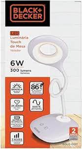Luminária Mesa 6W Branca BDLD 000101