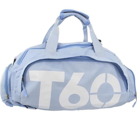 Bolsa Esportiva Multifuncional Transversal T60 – Azul Claro – Compacta e Resistente
