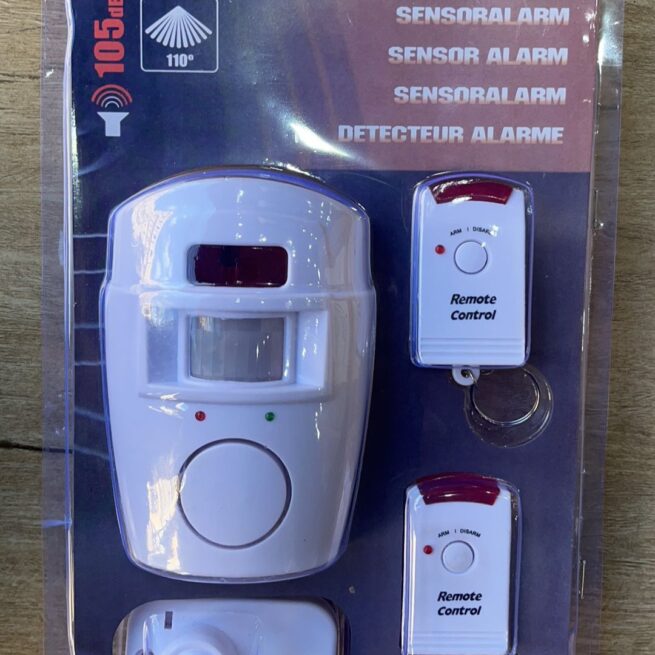 Conjunto Sensor de Alarme Sem Fio com 2 Controles