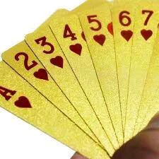 Baralho Dollar à Prova d’Água Dourado