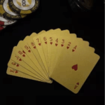 Baralho Dollar à Prova d’Água Dourado