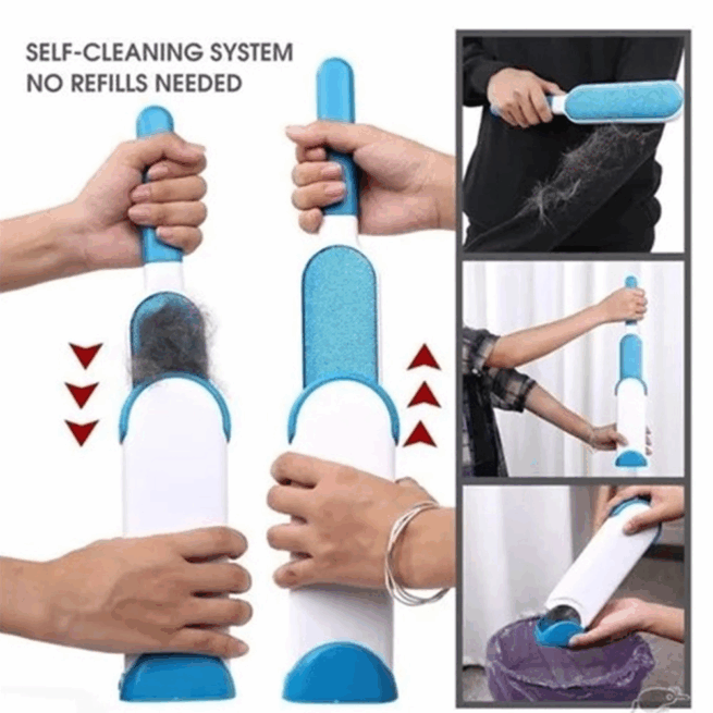 Conjunto Removedor de Pêlos para Gatos e Cachorros – Fur Wizard Hurricane – Praticidade na Higiene