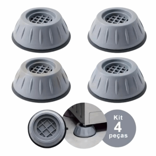 Pé-Base Antivibração Universal para Eletrodomésticos - MZ33098