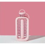 Garrafa Portátil com Forma de Gelo 2 em 1 - Rosa