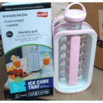 Garrafa Portátil com Forma de Gelo 2 em 1 - Rosa