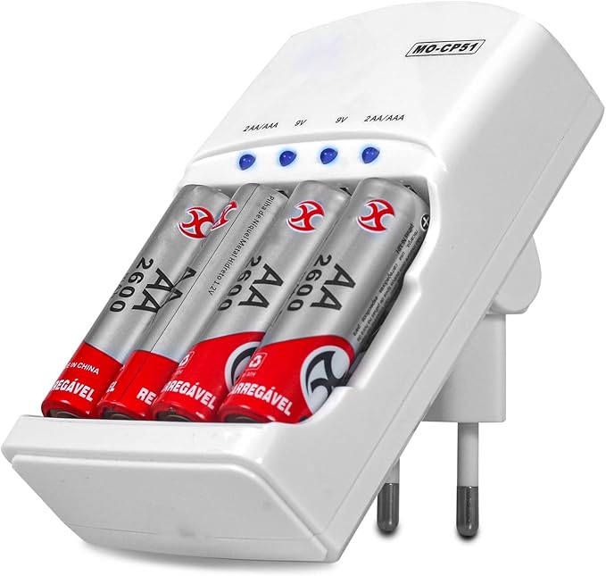 Carregador de Pilhas AA MOX MO-CP51