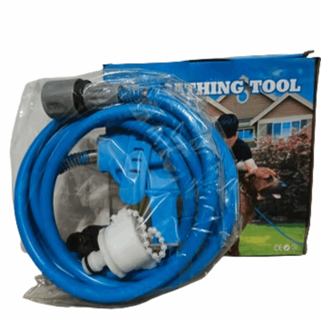 Escova de Banho com Mangueira para Pets LMZ0255