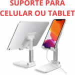 Suporte Universal Ajustável para Celular e Tablet de Mesa – Até 7" – Conforto e Funcionalidade