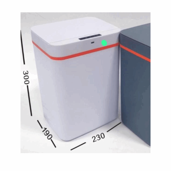 Lixeira Automática 15L Sensor de Movimento – Branco – Praticidade e Higiene