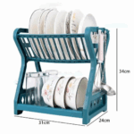 Escorredor Organizador de Louças Duplo