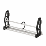 Rack Sapateira de Parede com Adesivo Auto Colante Multiuso 42cm - Preto