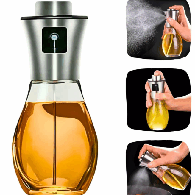 Spray Pulverizador de Azeite Inox 200 ml – Praticidade e Economia no Uso