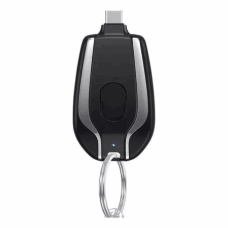Chaveiro Carregador com Conexão Tipo-C – Prático para Uso Diário