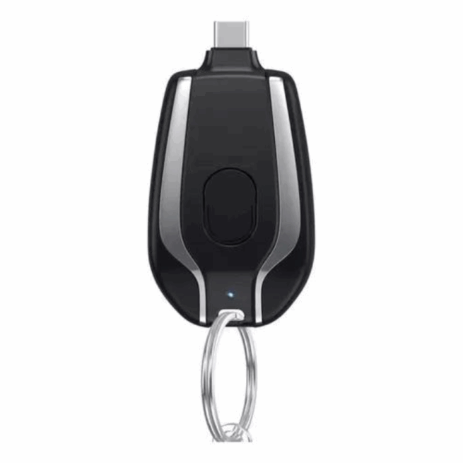 Chaveiro Carregador com Conexão Tipo-C – Prático para Uso Diário