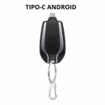 Chaveiro Carregador com Conexão Tipo-C – Prático para Uso Diário