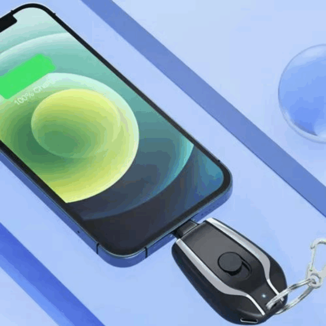 Chaveiro Carregador com Conexão Lightning para iPhone