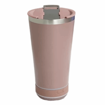 Copo Térmico Bluetooth com Tampa e Abridor 420ml - Rosê (Normal)
