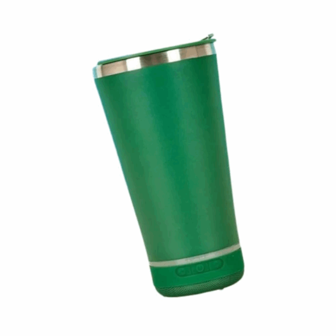 Copo Térmico Bluetooth com Tampa e Abridor 420ml - Verde (Normal)