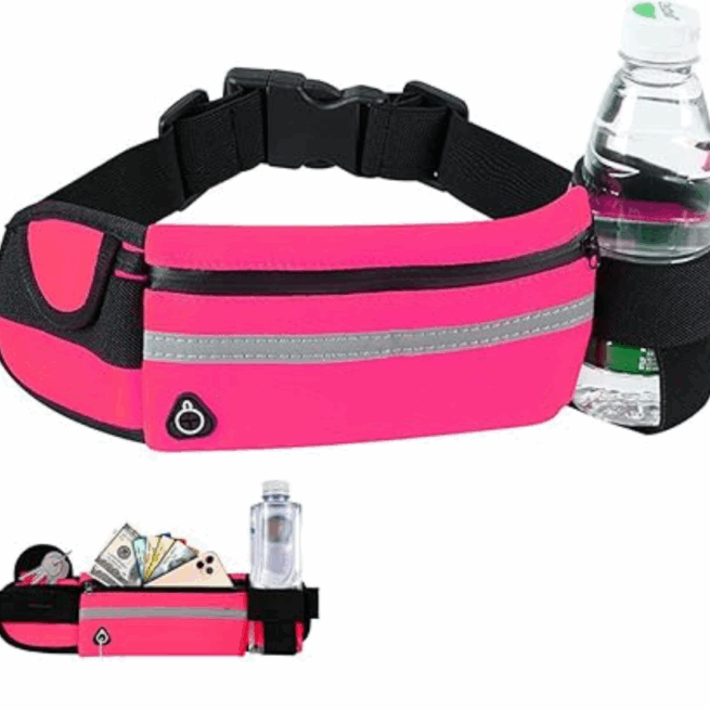 Pochete Fitness para Corrida e Academia - Rosa