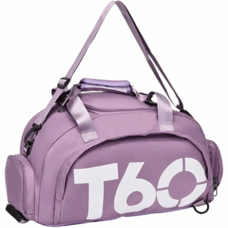 Bolsa Esportiva Multifuncional Transversal T60 – Lilás – Conforto e Design