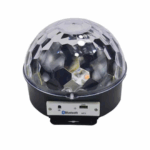 Bola Maluca Cristal com Globo de LED e Som Bluetooth Bivolt