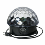 Bola Maluca Cristal com Globo de LED e Som Bluetooth Bivolt