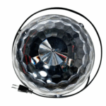 Bola Maluca Cristal com Globo de LED e Som Bluetooth Bivolt