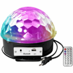 Bola Maluca Cristal com Globo de LED e Som Bluetooth Bivolt