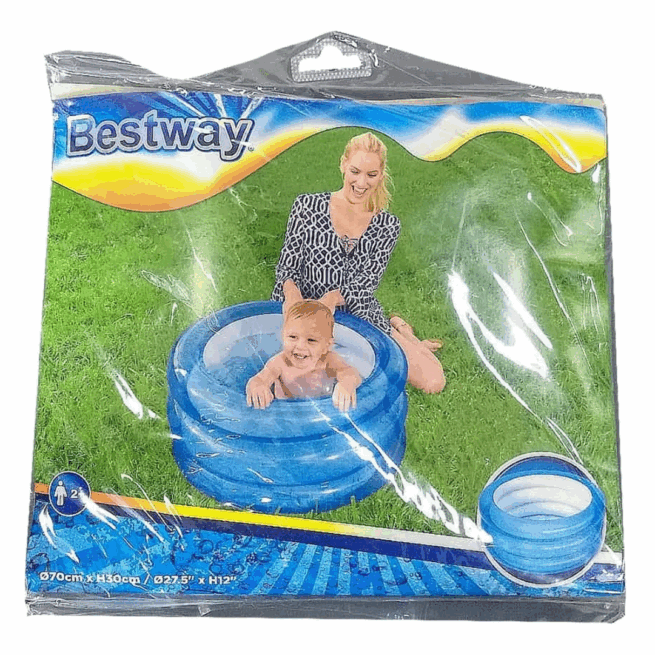 Piscina Inflável Infantil 3 Níveis 43L BST-073 - Azul