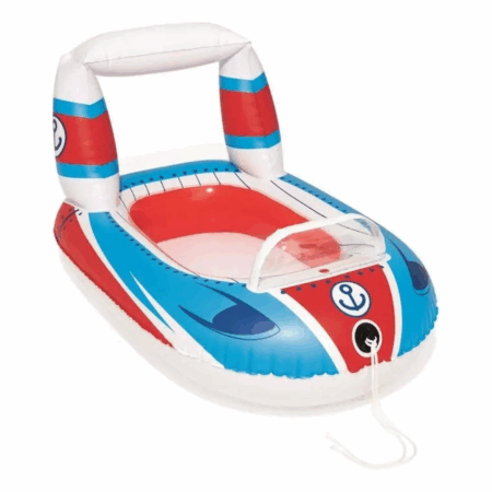 Bote Inflável para Crianças Veículos 104x99cm BST-032 - Branco e Colorido