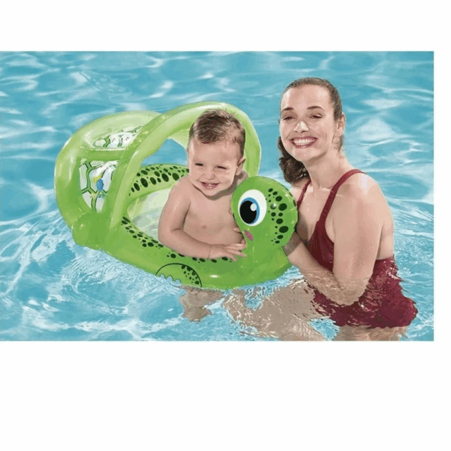 Boia Inflável Tartaruga BST-016 - Verde e Branco