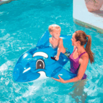 Boia Divertida Infantil Baleia com Alça 157x94cm BST-044 - Azul